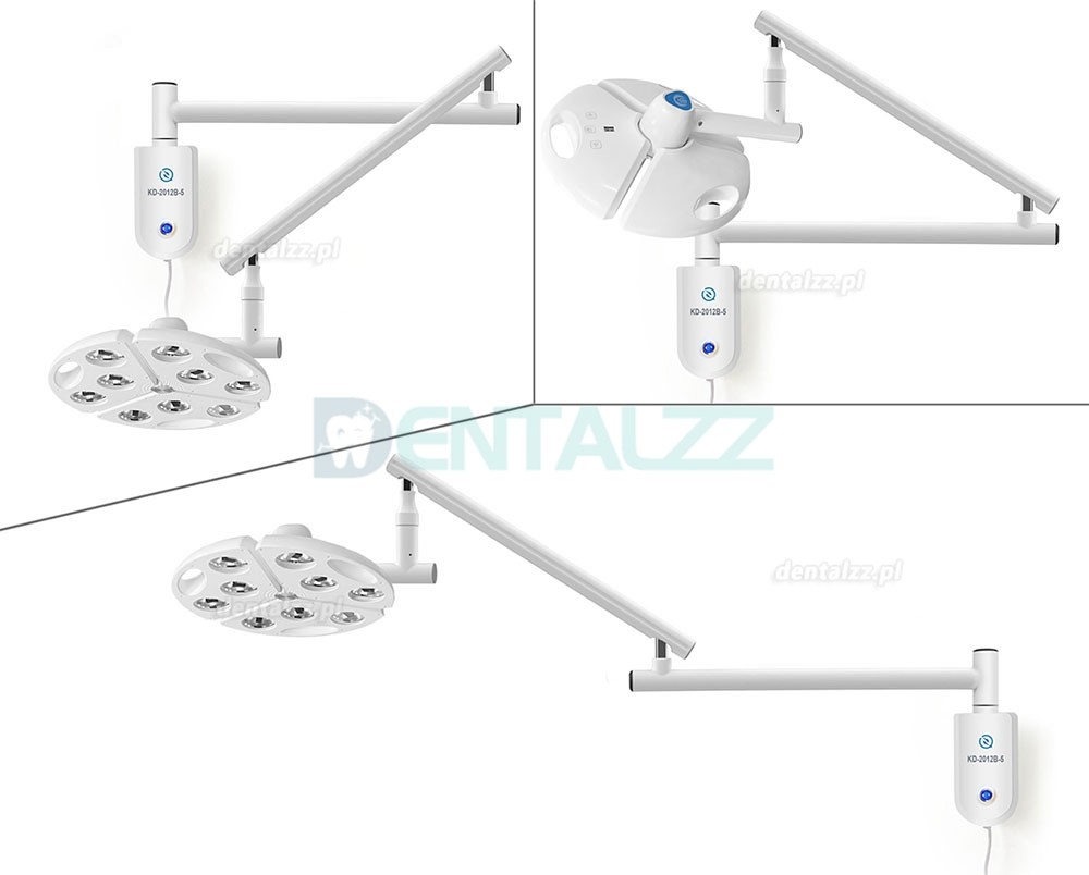 KWS KD-2012B-5 Lampa Operacyjna Stomatologiczna LED 90W Ścienna Bez cieni